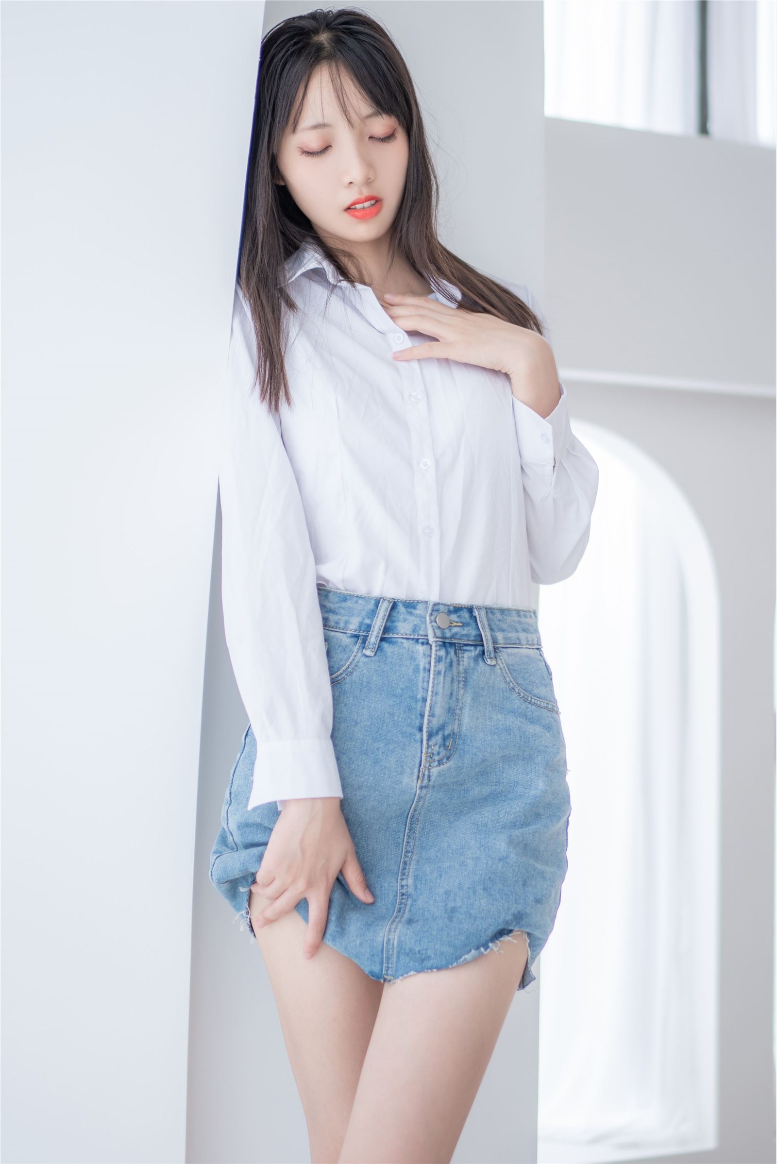 Watermelon Girl - NO.23 Shirt-jean skirt(21)